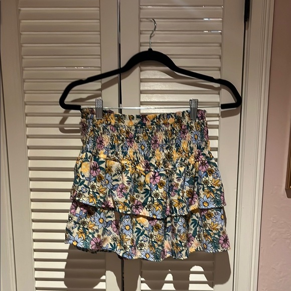 Floral Tiered Skirt - Picture 1 of 4